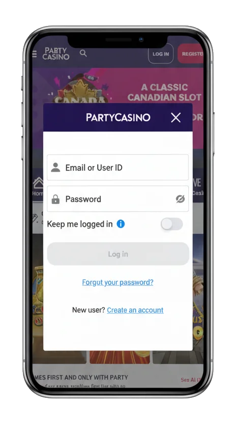 Party Casino Login Features